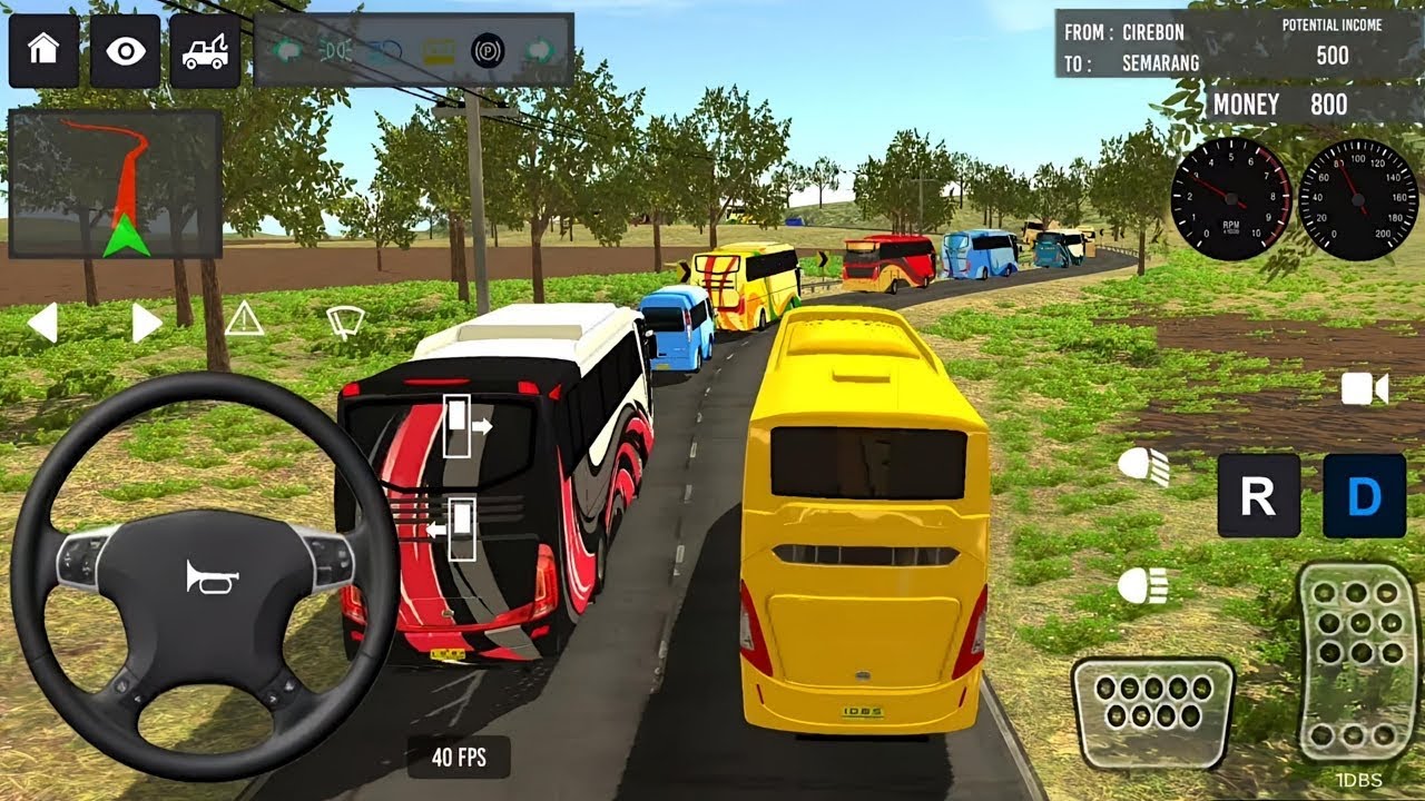 Euro Coach Bus Simulator 2026 City route green double decker coach bus | Android Gameplay