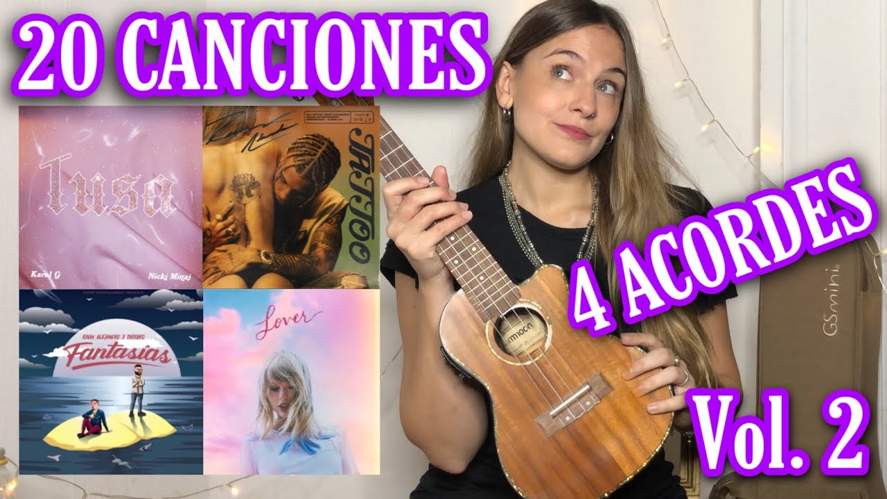 20 Canciones con 4 Acordes Vol. 2 | Tutorial SUPER FACIL Ukelele | Mica Amatti