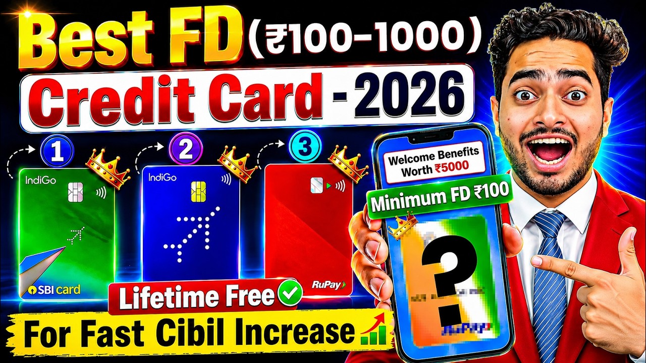 Top 3 FD-Based Credit Cards 2026 | Best Credit Cards Against Fixed Deposit in India | FD Credit Card