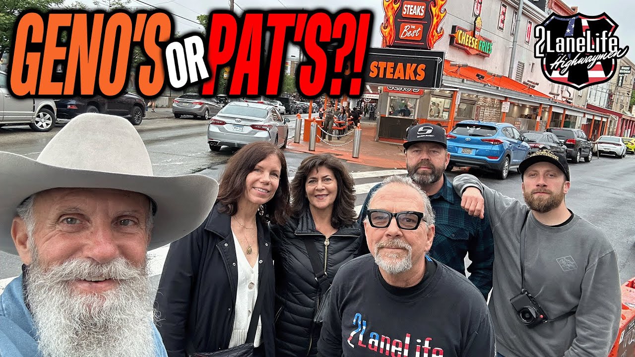 BATTLE OF THE CHEESE STEAKS IN PHILLY! Downtown Philadelphia Tour with 2LaneLife