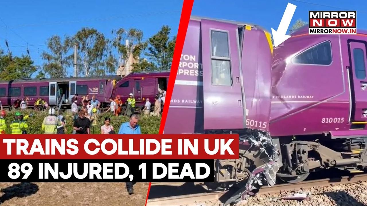 Trains Crash In UK: Two Passenger Trains Collide Near Bedford Leaving 89 Injured and 1 Dead | WATCH
