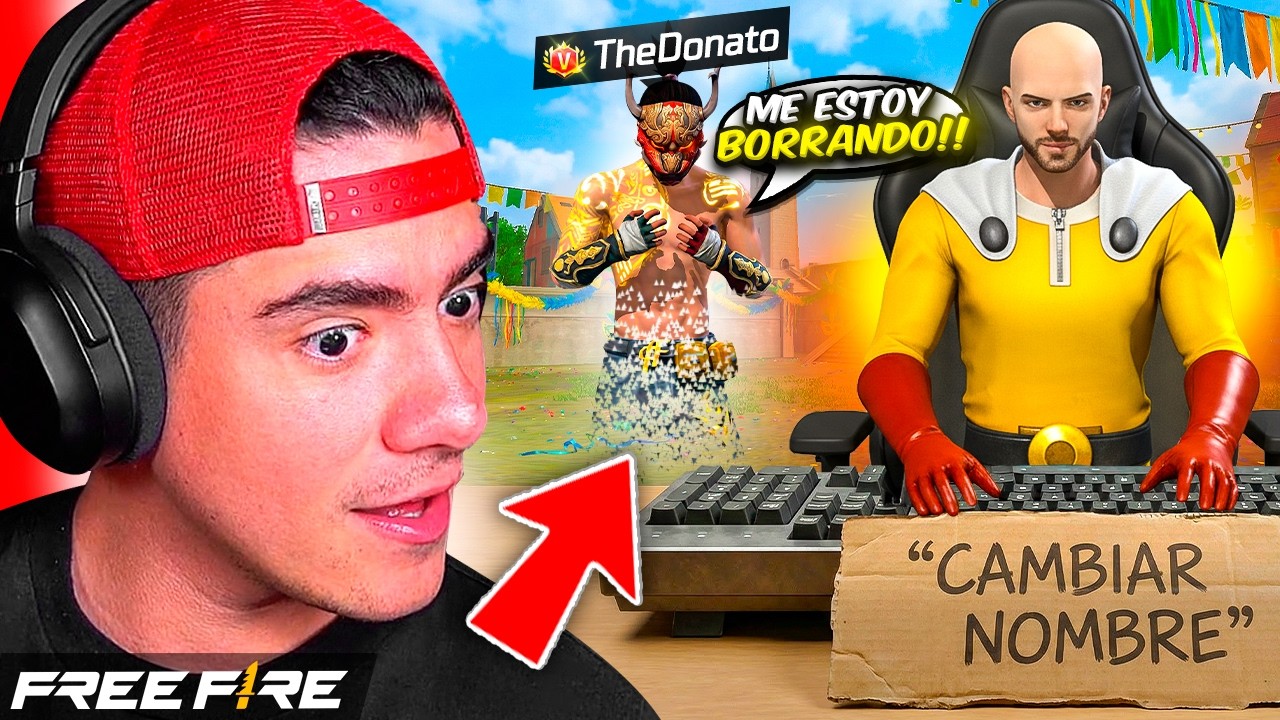 CALVO LE CAMBIO EL NOMBRE A MI CUENTA DE FREE FIRE  ¿ME LA QUIERE ROBAR ? - TheDonato Live