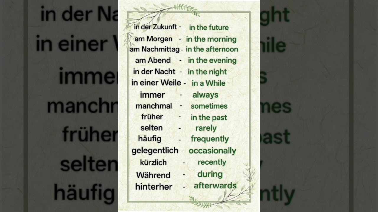 ⏳ German Time Expressions You Need to Know! 🇩🇪🕒Master these common phrases  