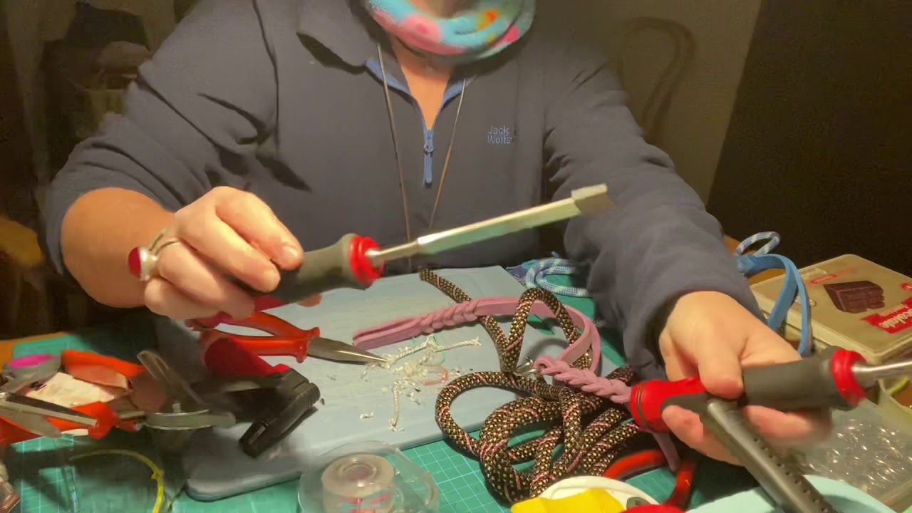 Tau mit Leder verbinden - die Vorbereitung