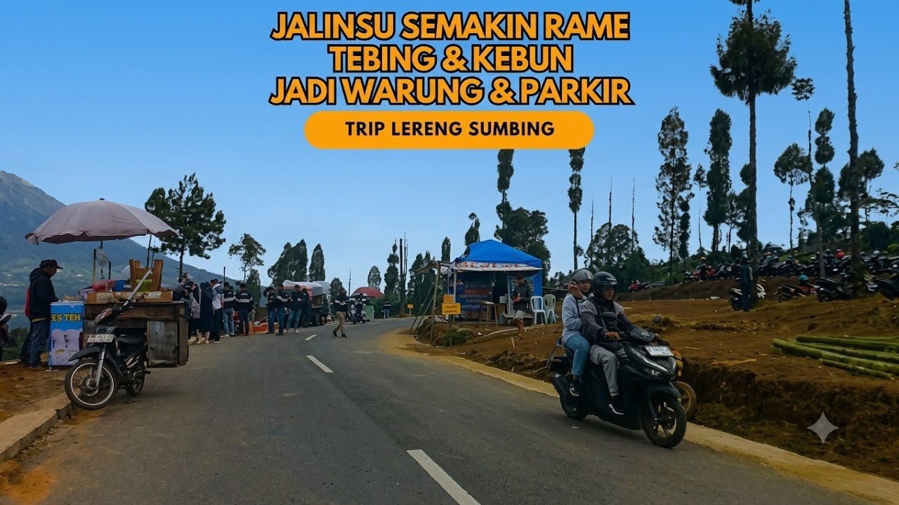 RUTE MENUJU JALAN VIRAL LINGKAR SUMBING DARI ARAH KAB. MAGELANG VIA DESA LAMUK WONOSOBO