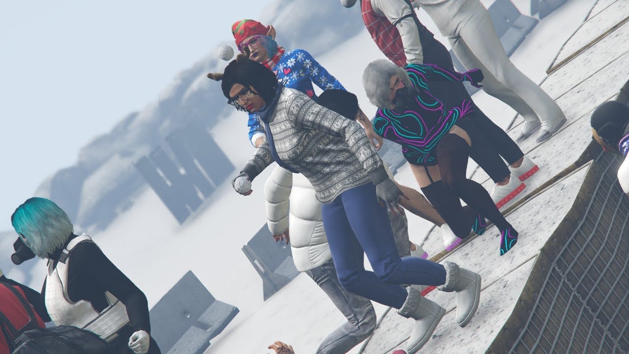 GTA5 | SNOWBALL FIGHT 2019 #1