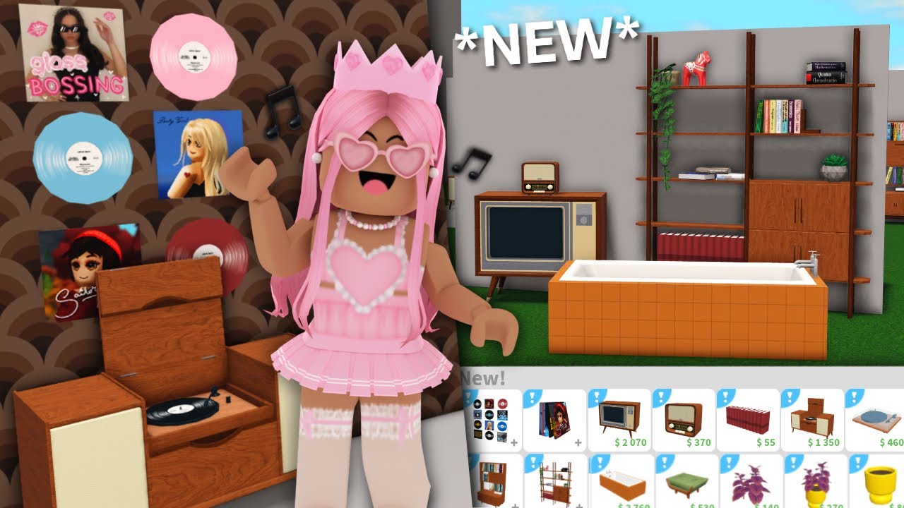 NEW BLOXBURG UPDATE!! VINYLS, RECORD PLAYER, NEW FURNITURE AND MORE! (1.4.2)