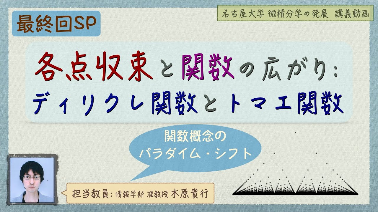各点収束と関数の広がり: ディリクレ関数とトマエ関数
