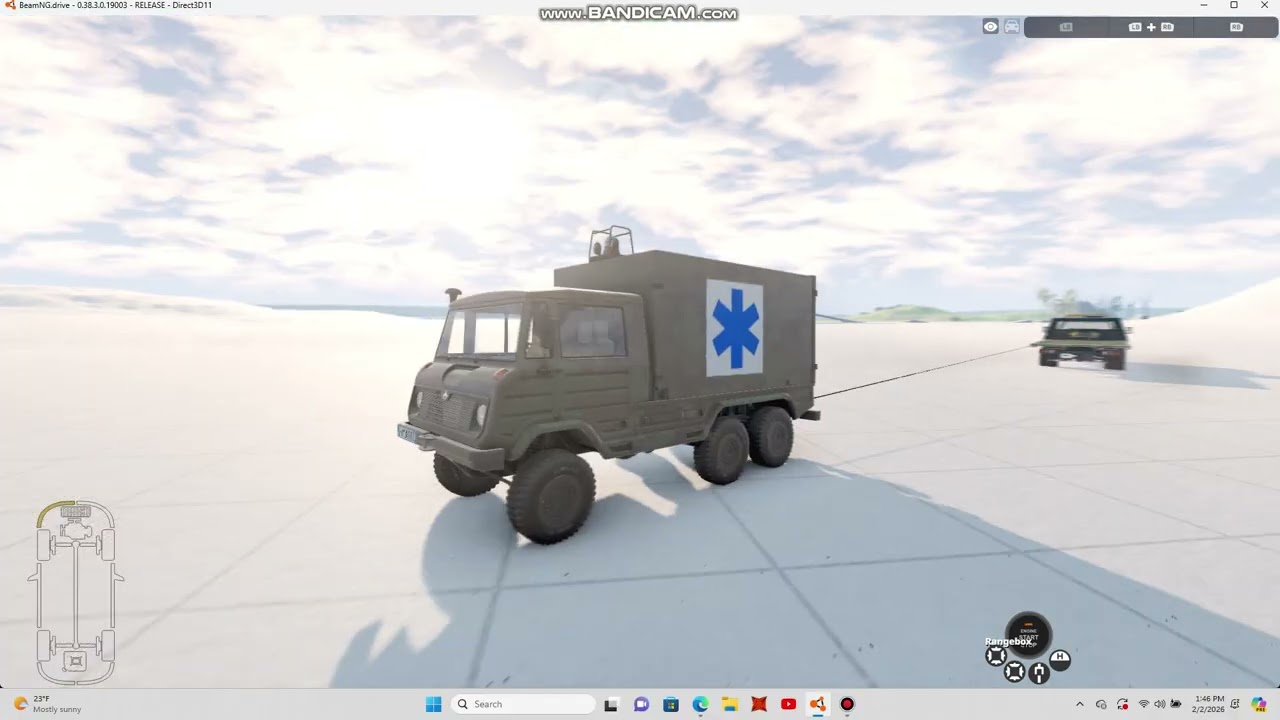 pulling the army truck and the tug of war