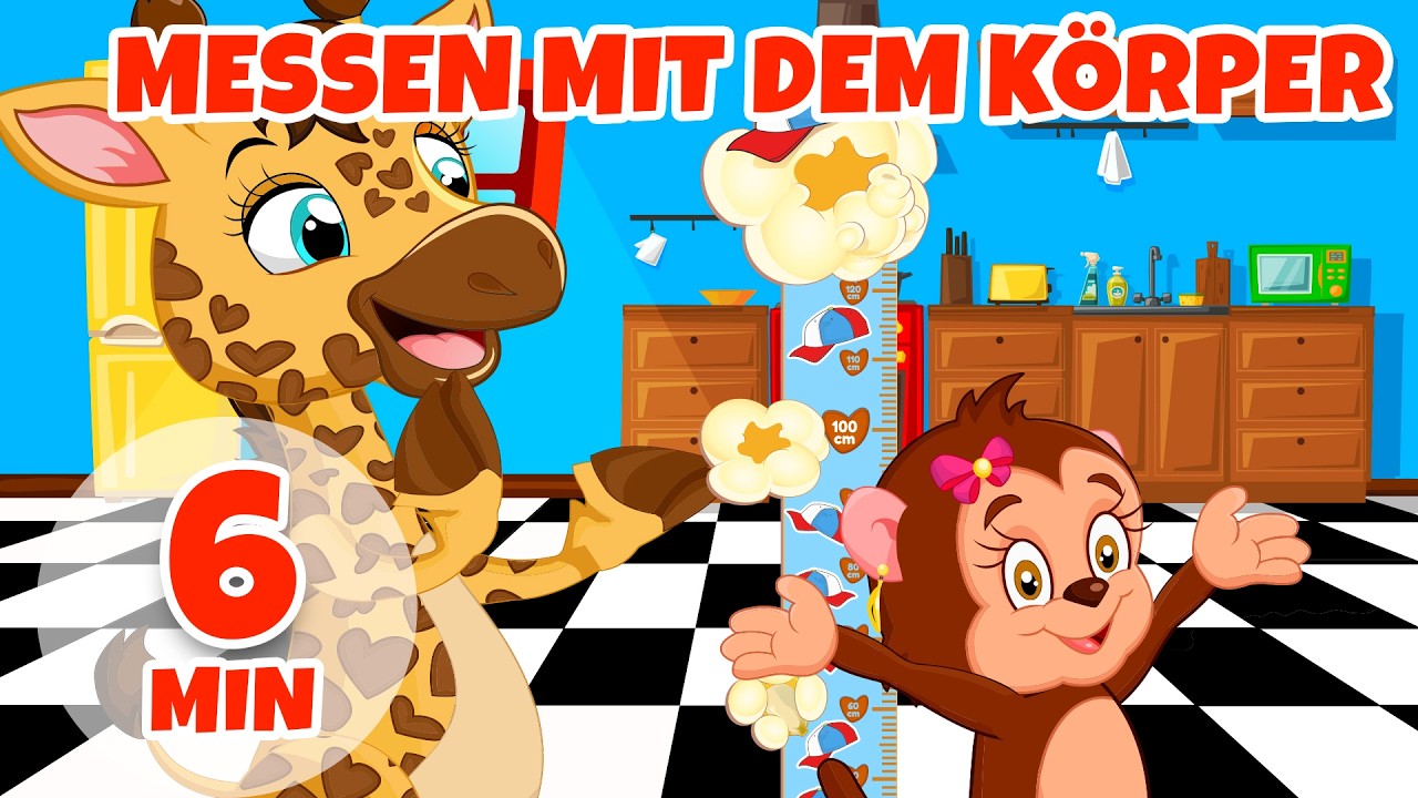 Messen mit dem Körper – 6 Minuten Giramille | Kinderreime und Kinderlieder