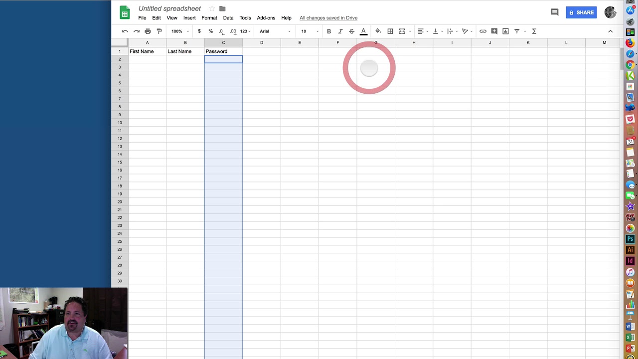 Generate Random Passwords with Google Sheets