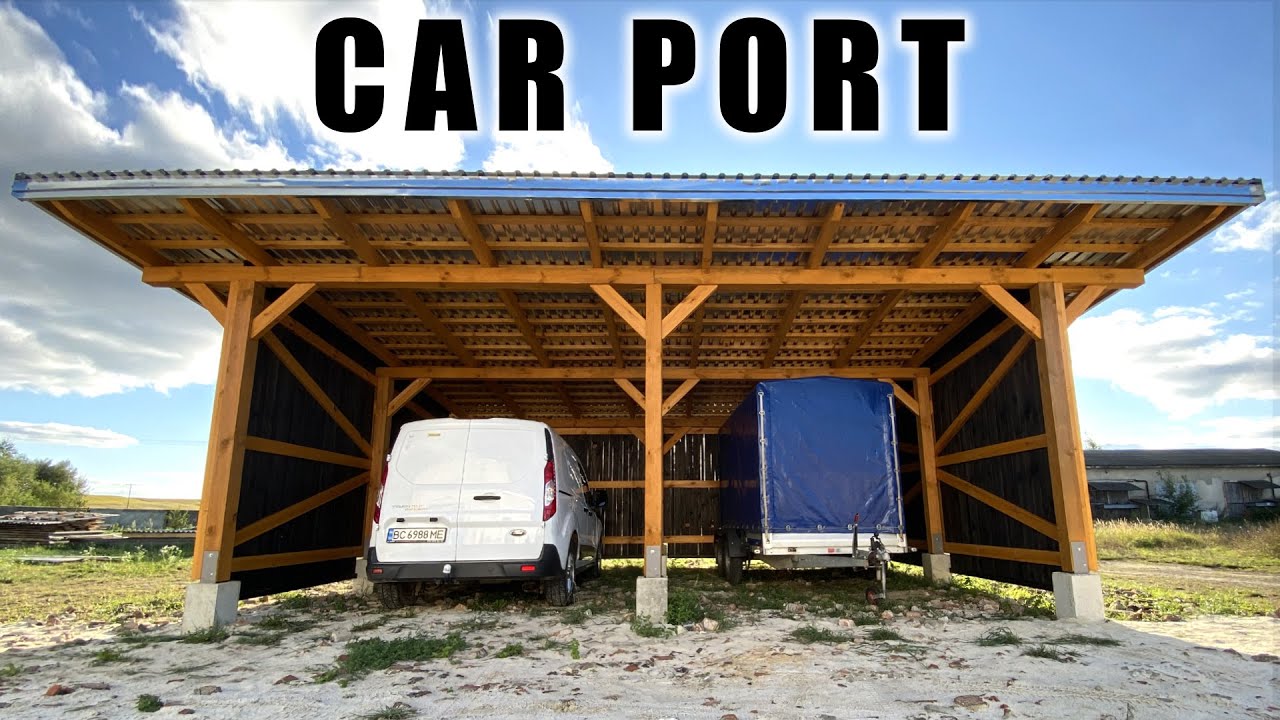 I Built Carport by Myself in 1 month TIMELAPSE
