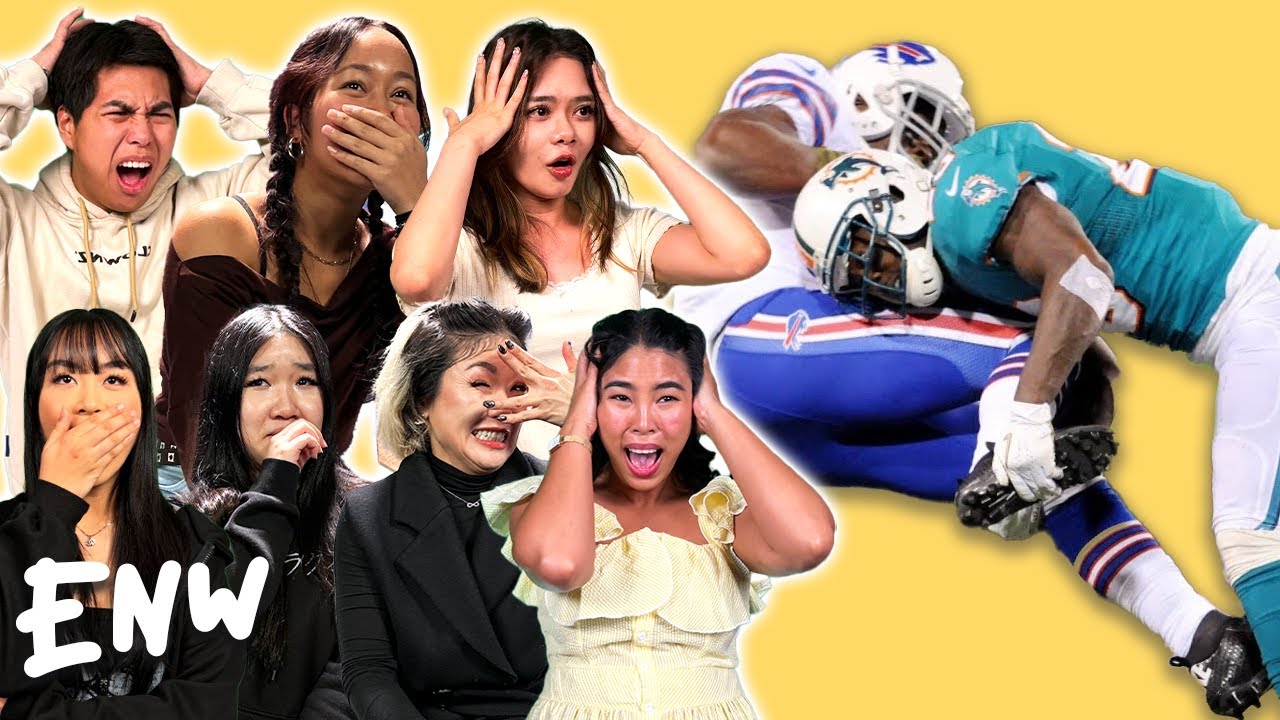 Asians React to The Biggest Football Hits EVER!