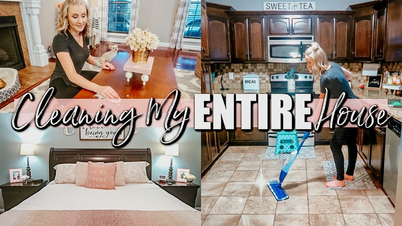 Cleaning My Entire House-Whole House Clean With Me-Extreme Clean With Me 2019