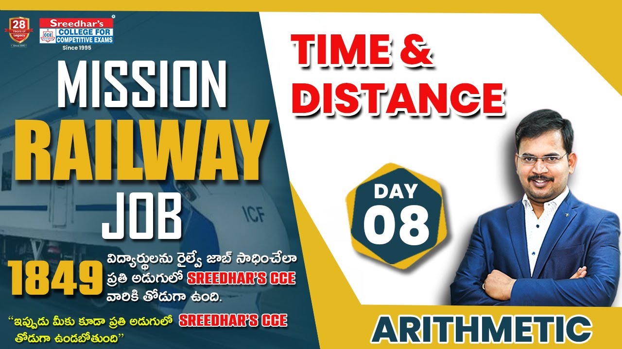 Time & Distance | Mission Railway 2024 | Arithmetic Classes for RRB Exams