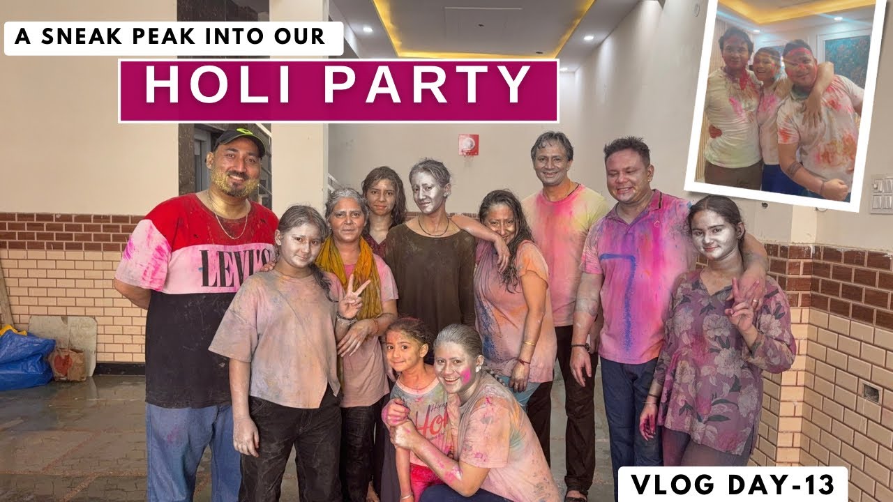 Our Crazy Holi Celebration at Bhai’s House | Full Masti with Colors | Day 13 Vlog 🎨