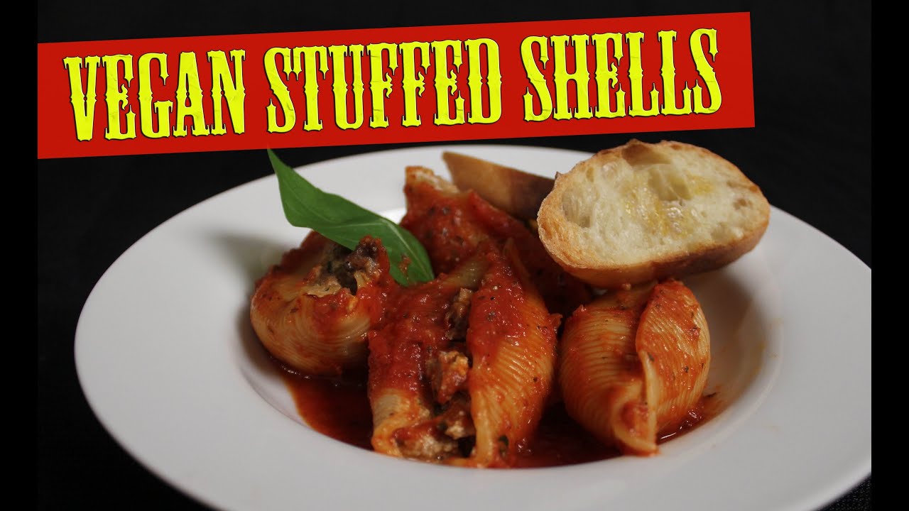 Stuffed Shells Recipe | How to Make Bruschetta | Cooking with The Vegan Zombie Episode 1