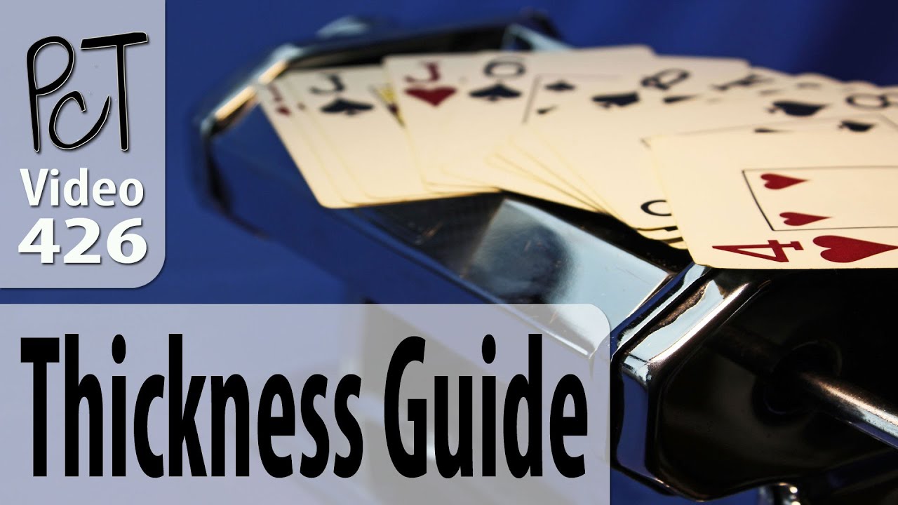 Pasta Machine Thickness Guide Using Playing Cards