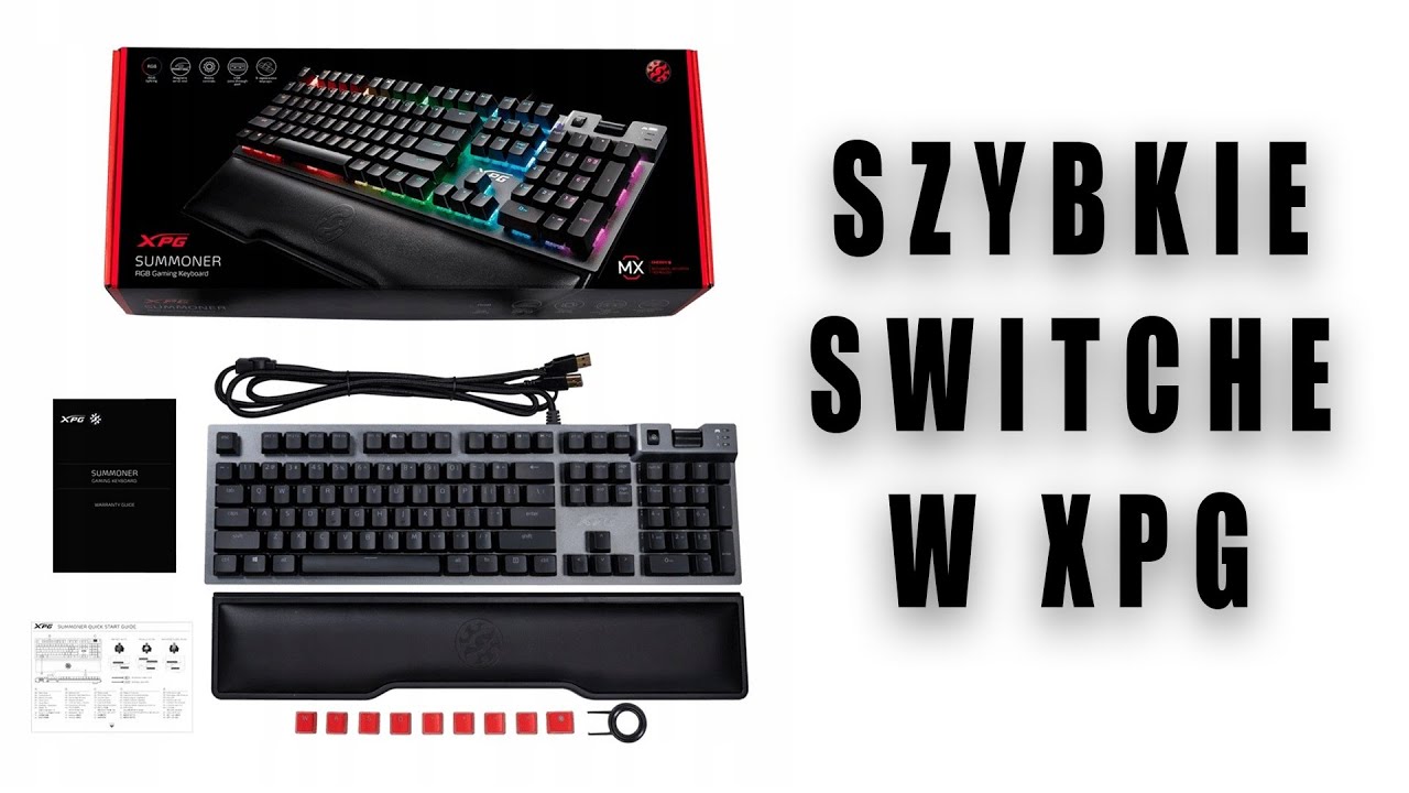 XPG SUMMONER - przełączniki Speed Silver w akcji.