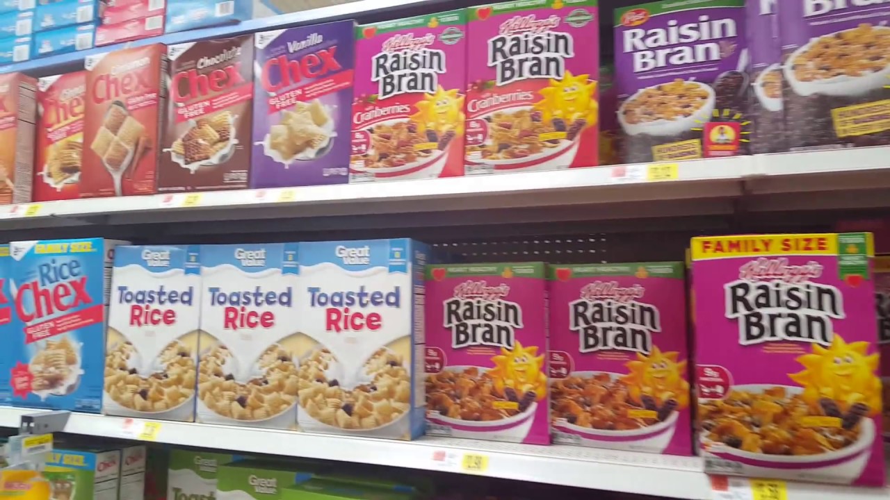 Walmart Cereal Aisle as seen by an Aussie