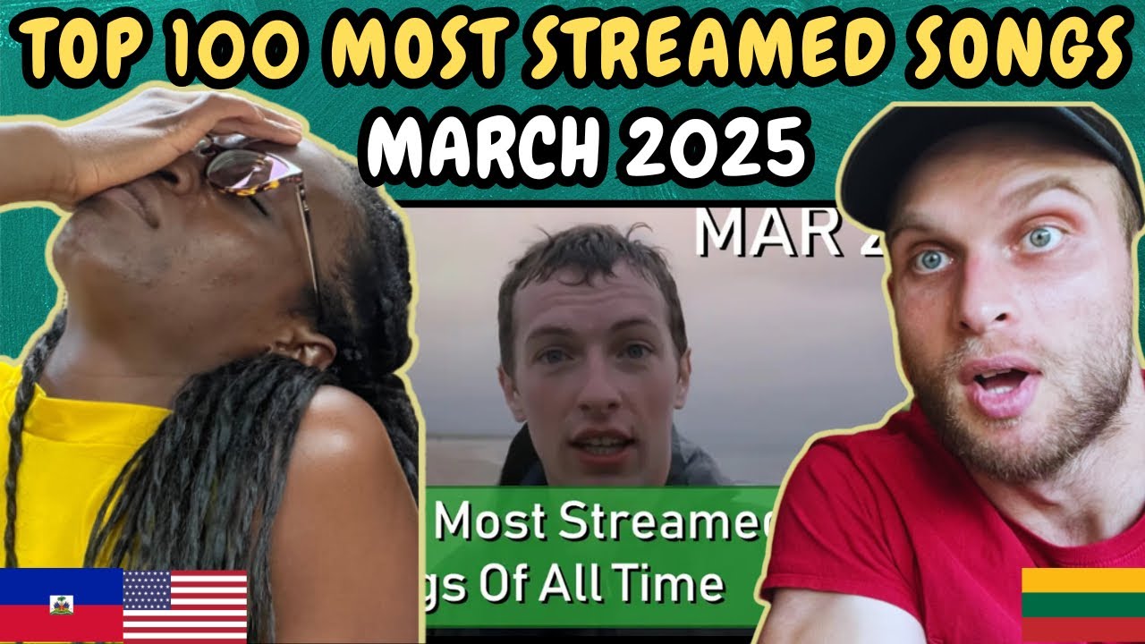 REACTION TO Top 100 Most Streamed Songs Of All Time [March 2025] | FIRST TIME WATCHING