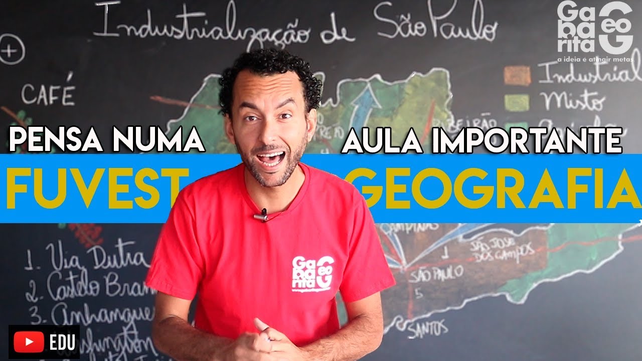 Fuvest 2026| Econômia do estado de São Paulo | Industrialização | GabaritaGeo