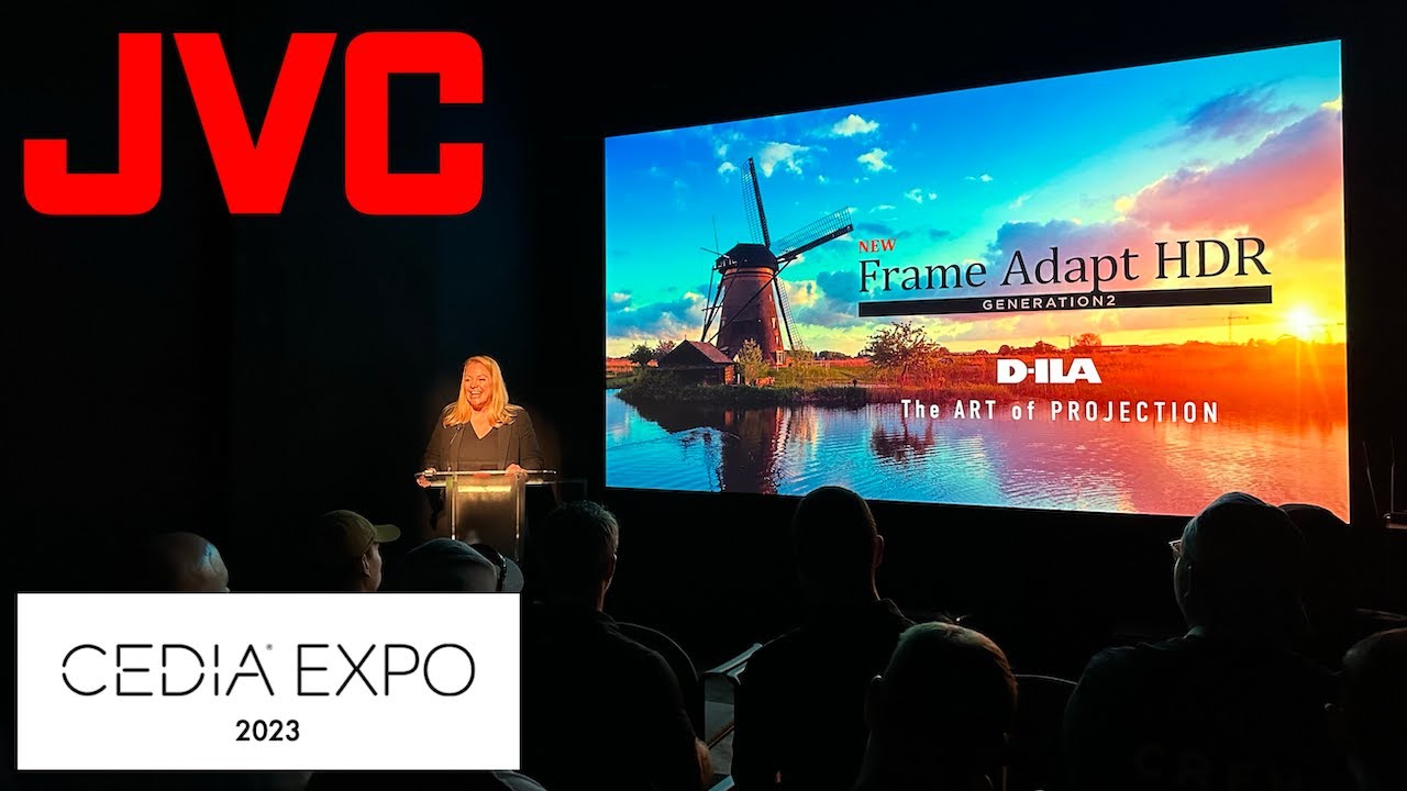 BOOM! JVC Launches New Frame Adapt Firmware, Adjustable Laser Slider, & SALE Pricing at CEDIA 2023!