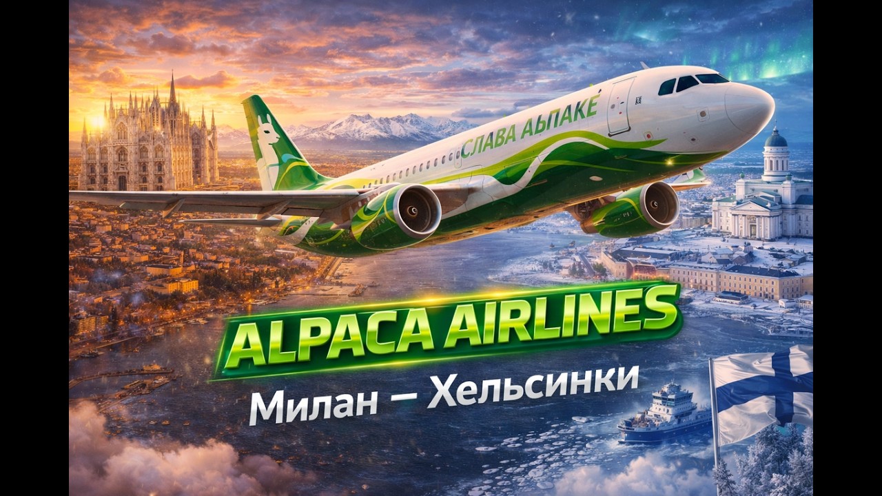 [Alpaca Airlines] [Милан-Хельсинки]  [А333] [VATSIM]