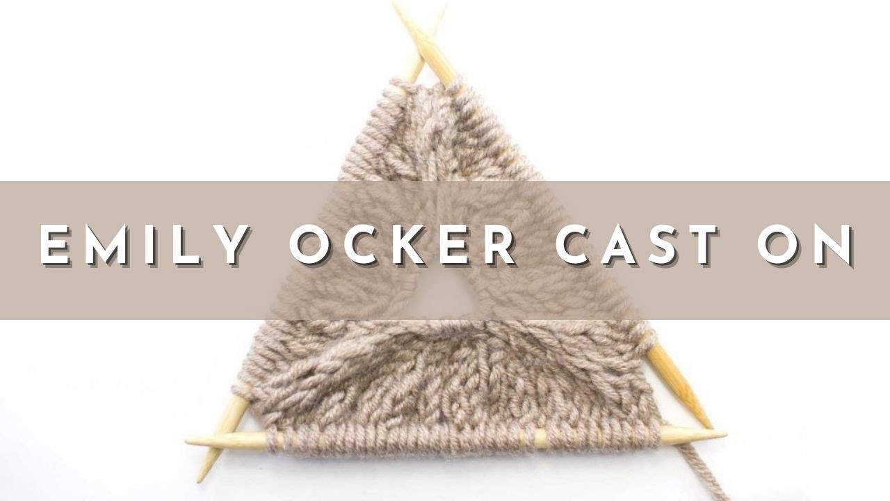 Emily Ocker's Cast On Right Handed | Knitting Stitch Pattern | English Style