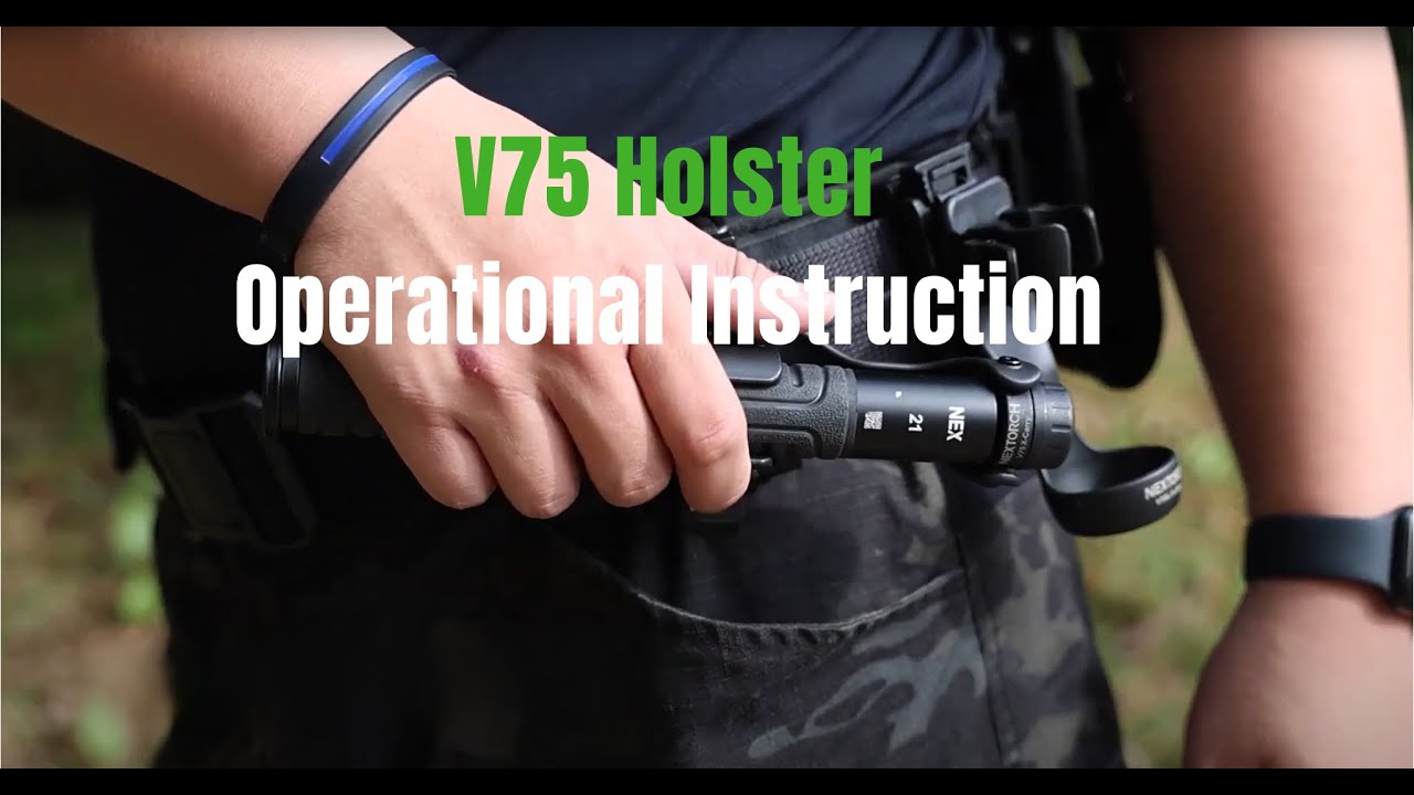 NEXTORCH V75 Double Retention Baton Holster Operational Instruction #lawenforcement #police