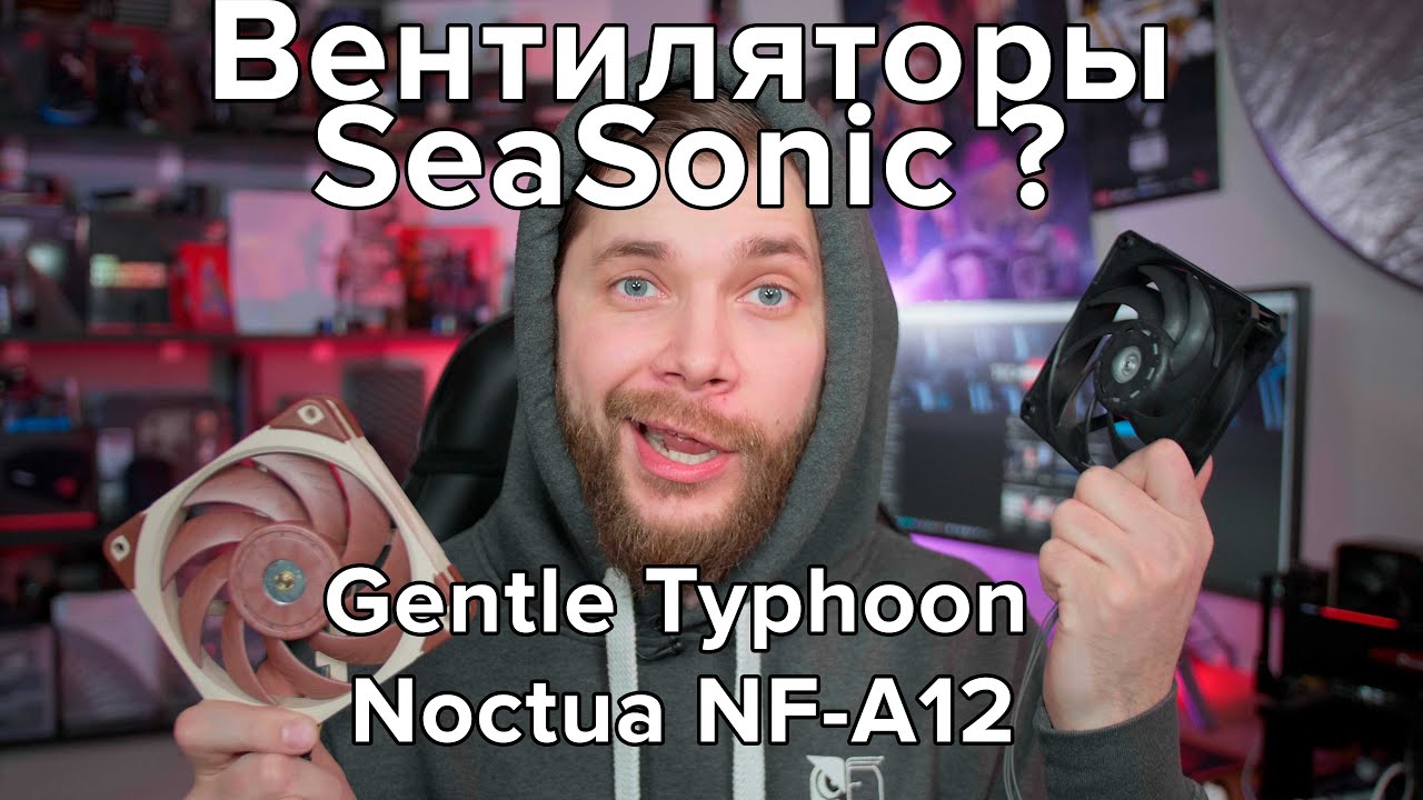 Вентиляторы SeaSonic? Gentle Typhoon vs Noctua NF-A12 PWM