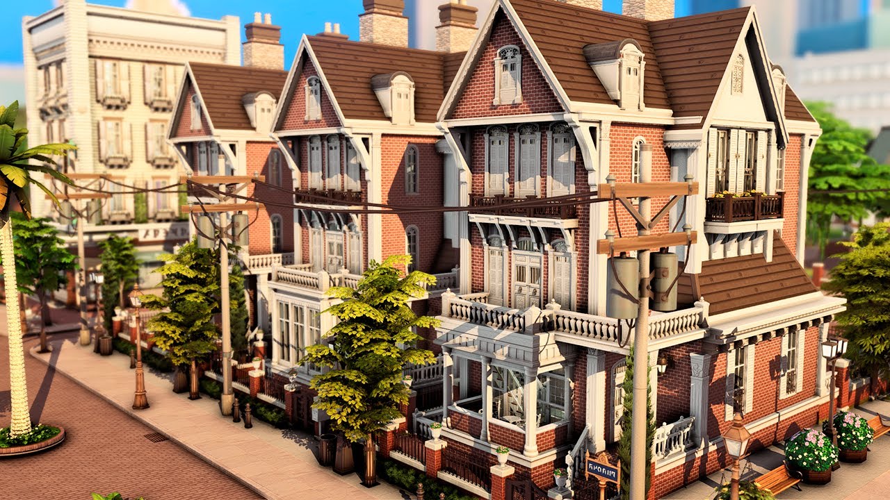 APARTAMENTOS DE ALUGUEL (TOWNHOUSES) - The Sims 4 Aluga-se Speed Build