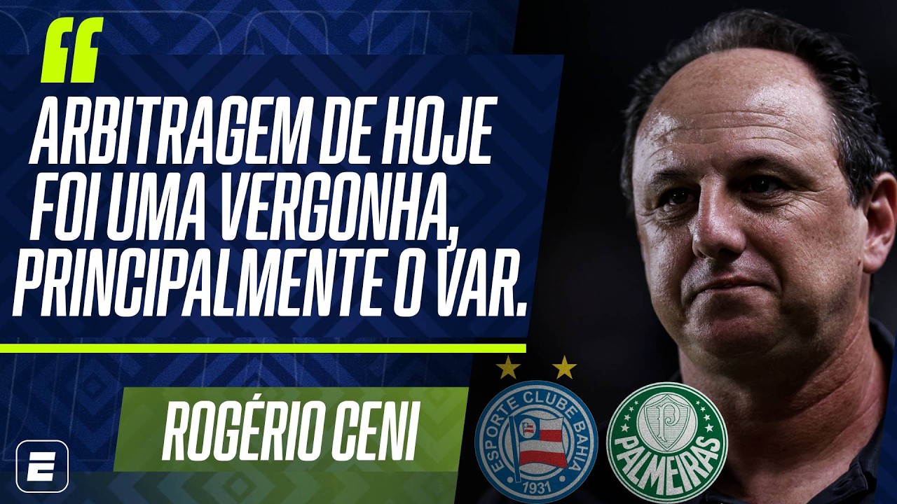 CENI SE ENFURECE, PEDE ENTREVISTA DE &Aacute;RBITRO E VAR AP&Oacute;S DERROTA DO BAHIA E CUTUCA PALMEIRAS!