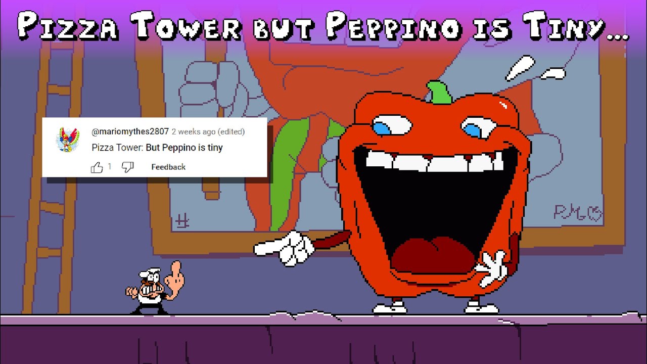 Pizza Tower, but Peppino is Tiny...
