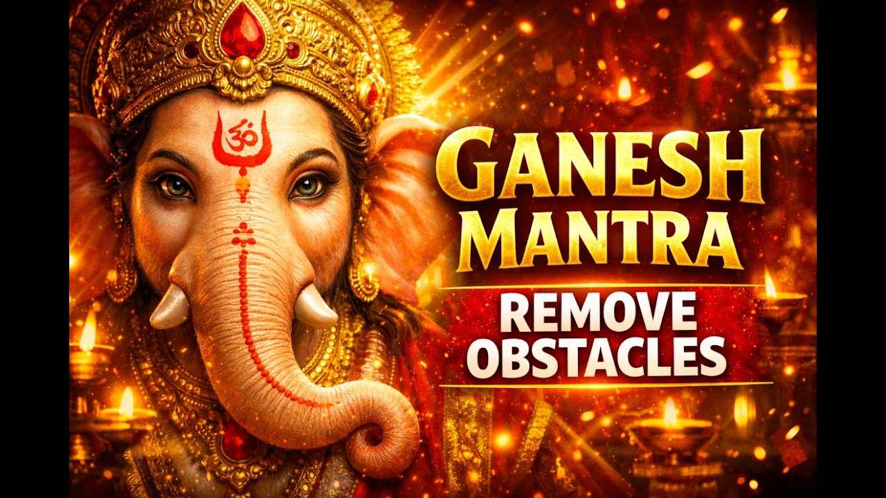 Vakratunda Mahakaya Mantra | Ganesh Mantra for Success & Removal of Obstacles | Ganpati Bhajan