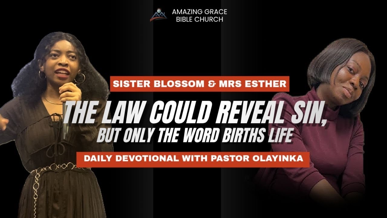 Day 6 The Law could reveal sin, but only the Word could birth Life | 6th March 2026