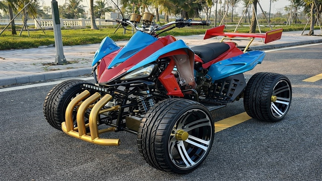 An unbelievable transformation // From scrap metal to a brand-new, rear-wheel-drive ATV supercar.