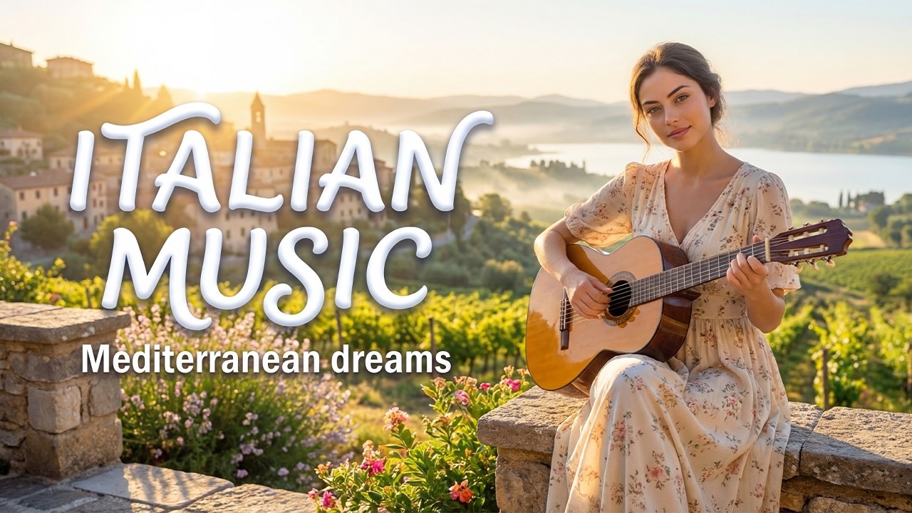 🎶 Italian Vibes & Mediterranean Music 🎶 2+ Hours | Italian Girl Guitar Chill in Italy Nature
