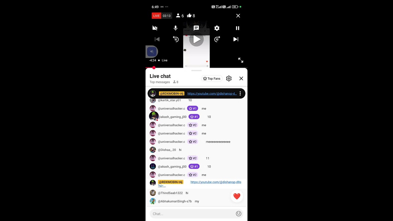live channel promotion😍