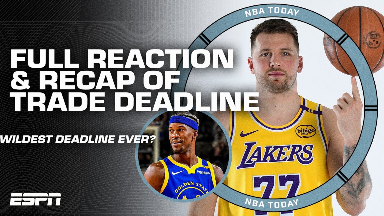 FULL REACTION to the NBA Trade Deadline: Luka to the Lakers, Jimmy Butler to the Warriors & MORE 🍿