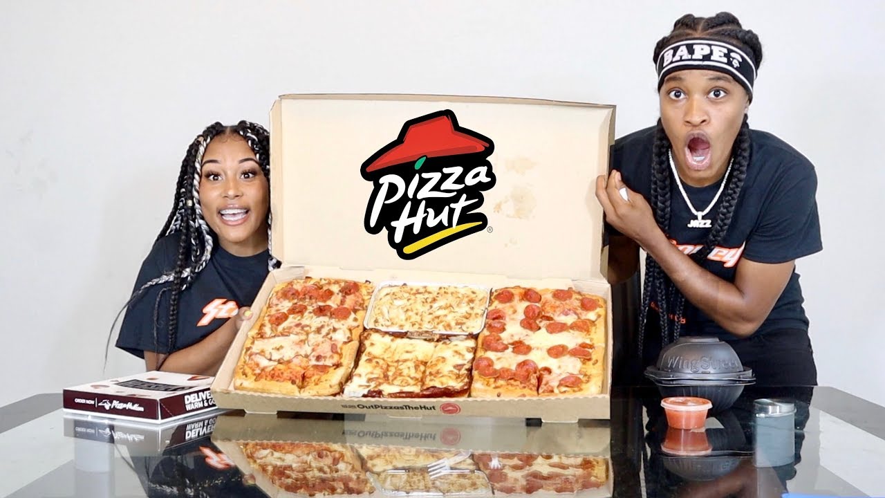 PIZZA HUT MUKBANG!!! (SUPER FUNNY)