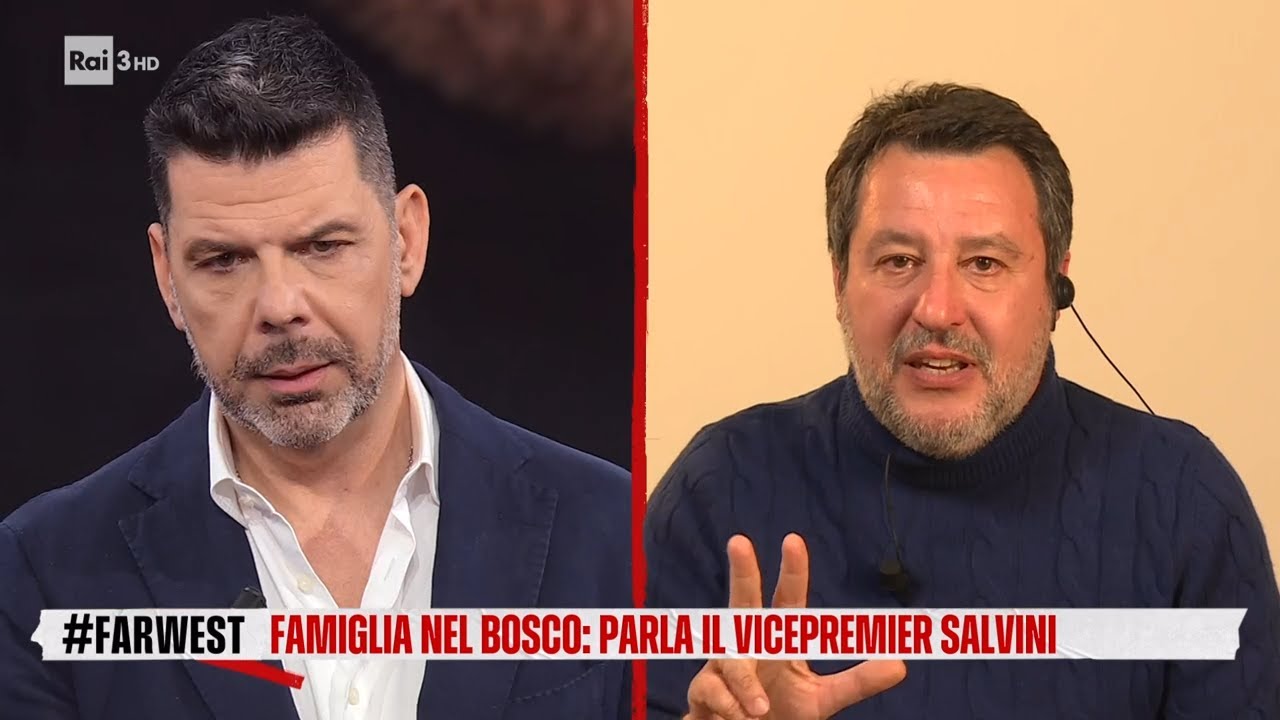 Famiglia nel bosco, parla il Vicepremier Matteo Salvini - FarWest 17/03/2026
