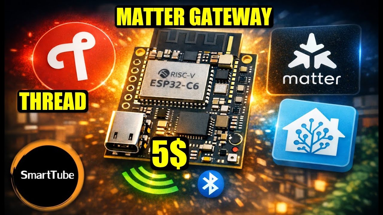 Matter za 5$? 🧵📶 ESP32‑C6 + Home Assistant = Thread & Wi‑Fi! Matter Over Thread, Matter over WiFi.