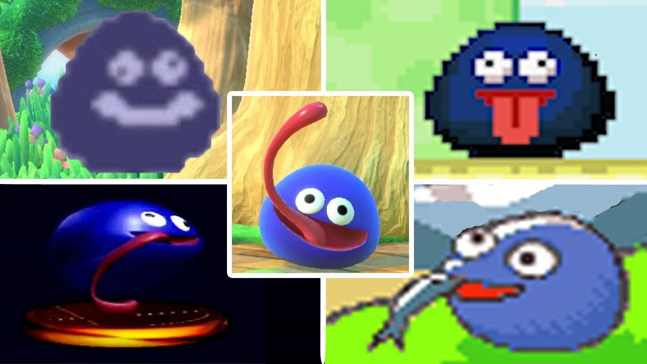 Evolution of Gooey in Kirby Games (1995 - 2018)