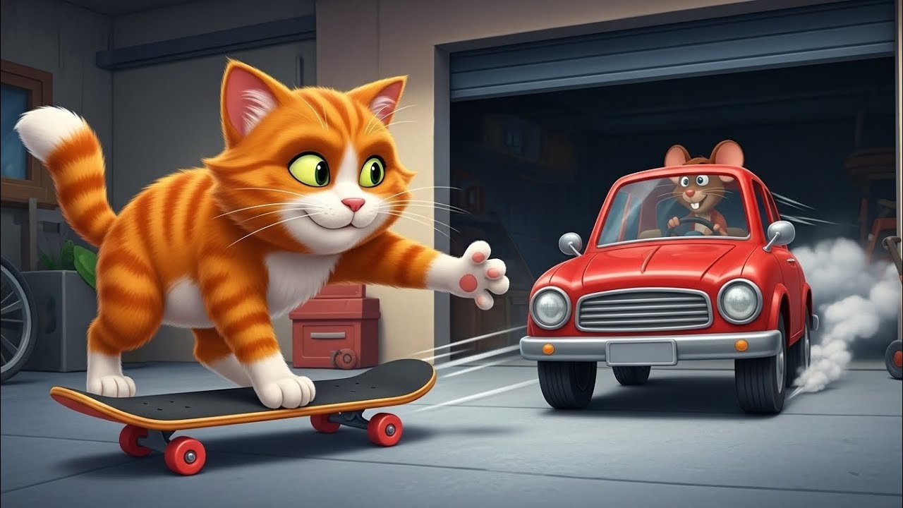Tom & Jerry Style Chaos! 🐭 Clever Mouse Outsmarts Cat in Epic friends 🐱🐭#CartoonForKids 