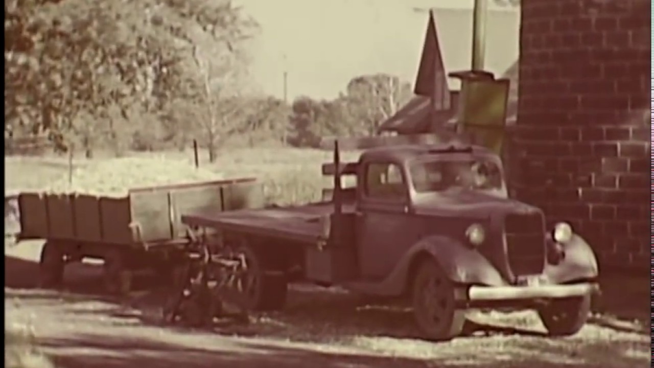 Film Footage of Corn Silage Harvesting and a Bale Gun, circa 1954