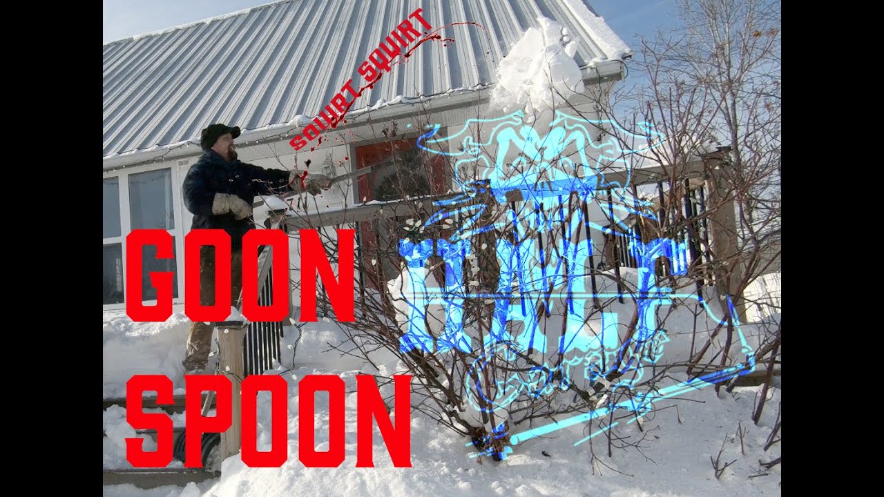 Plowin for Jenn ( John Deere skid steer w/snowbucket and the manual steam over hydraulic goon spoon)