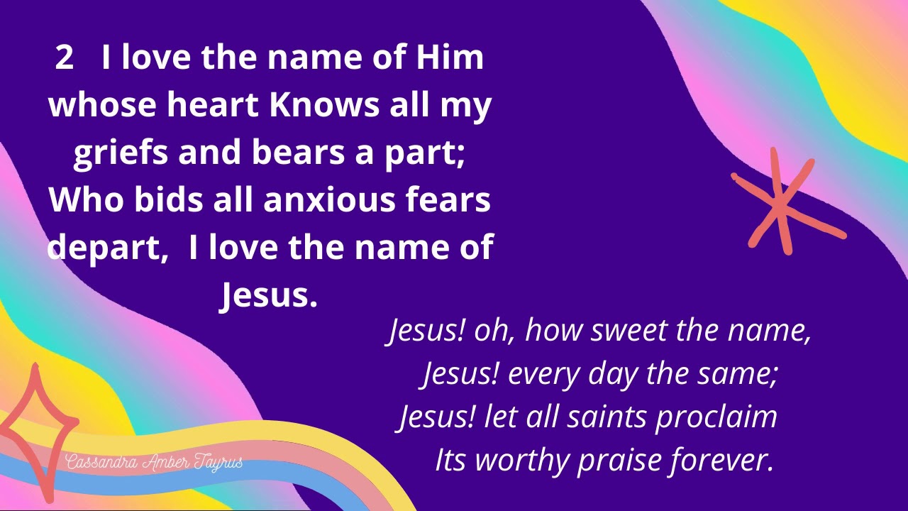 The name of Jesus is so sweet with lyrics Church Hymnal| Edmund Simon Lorenz (1854-1942)