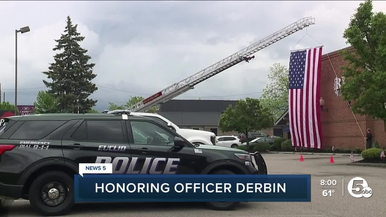 Funeral procession for fallen Euclid Police Officer Jacob Derbin