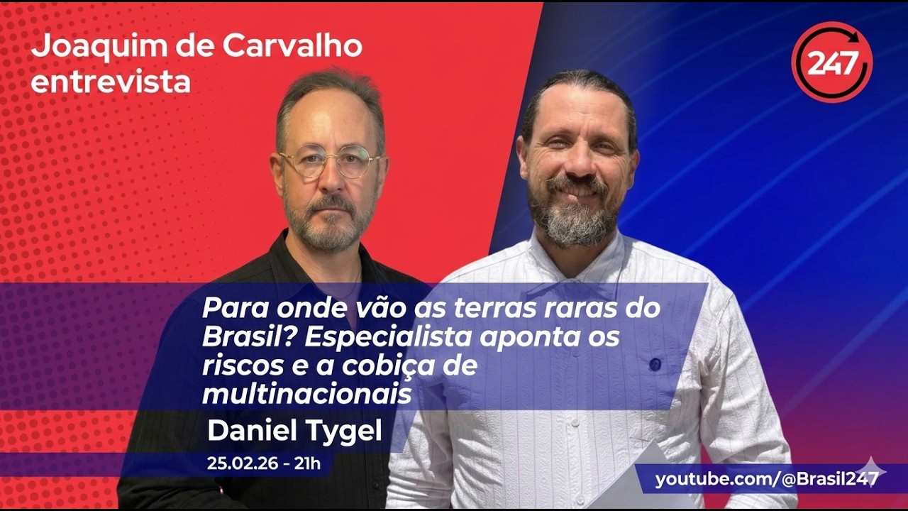 Joaquim de Carvalho entrevista Daniel Tygel: Para onde vão os terras raras do Brasil?